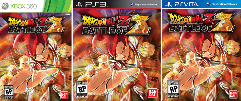 Dragon Ball Z Battle of Z PS3 XBOX 360 PS VITA covers