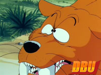 Le tigre à dents de sabre dans l'épisode 001 de Dragon Ball