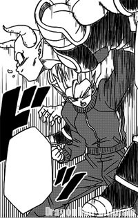 Shisami, battu par Gohan dans le manga
