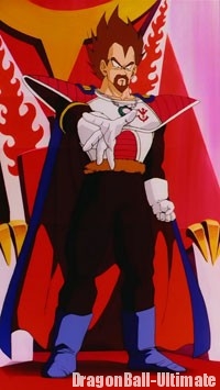 Le roi Vegeta, dans la série TV Dragon Ball Z