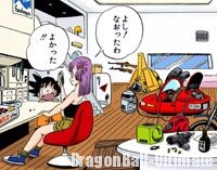 La chambre de Bulma dans le manga